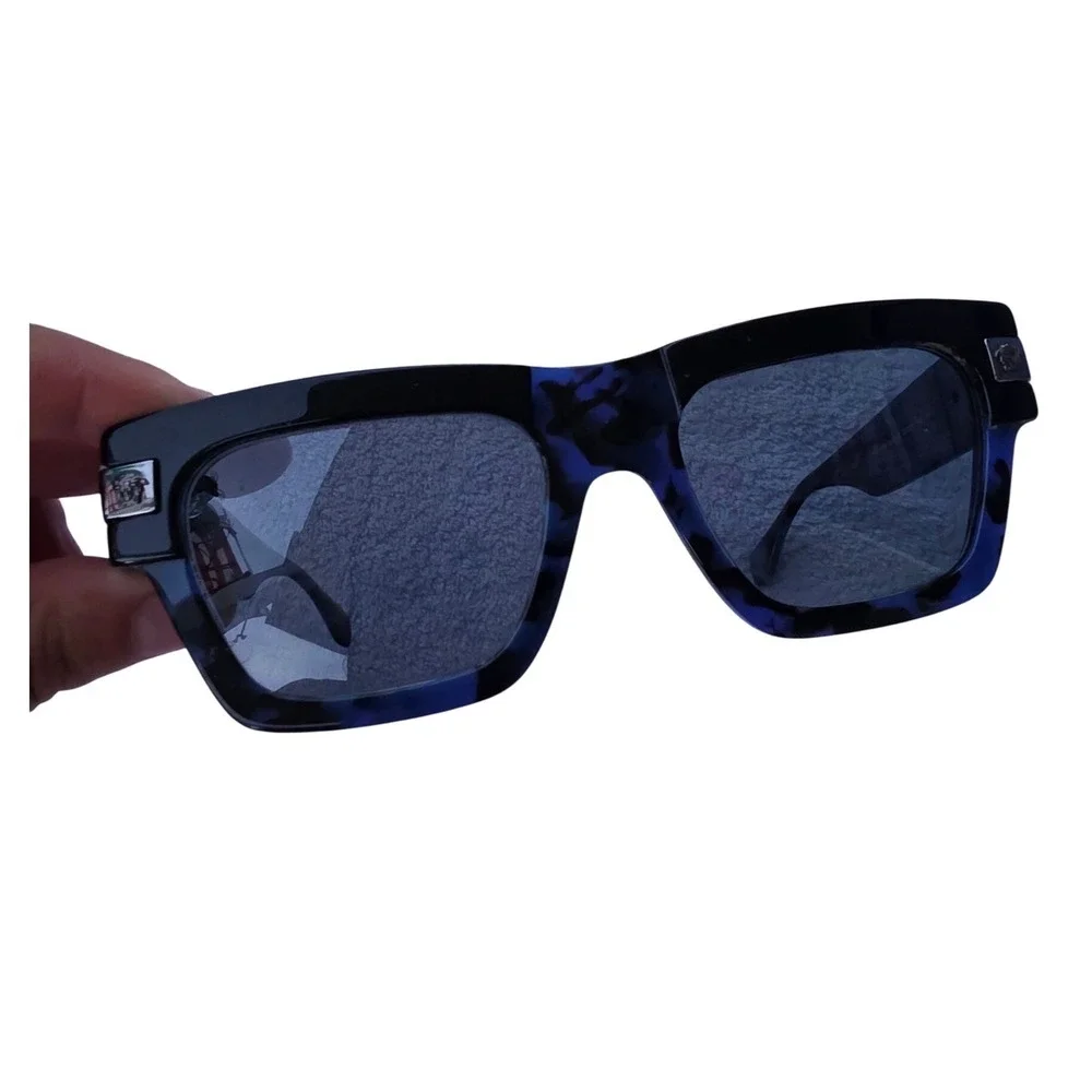 Versace 4464 Frames‎ Blue Tortoise Rectangular Medusa Logo Italy 5458/87 55mm